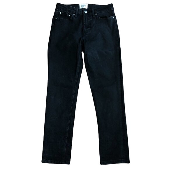 ZARA TRF Jeans Women's Size 4 Black Distressed Authentic Denim Straight - Picture 1 of 10